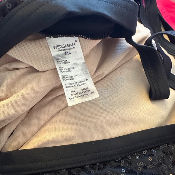 Weissman Black Fringe Jazz Tap Costume Adult Medium - Picture 5 of 5